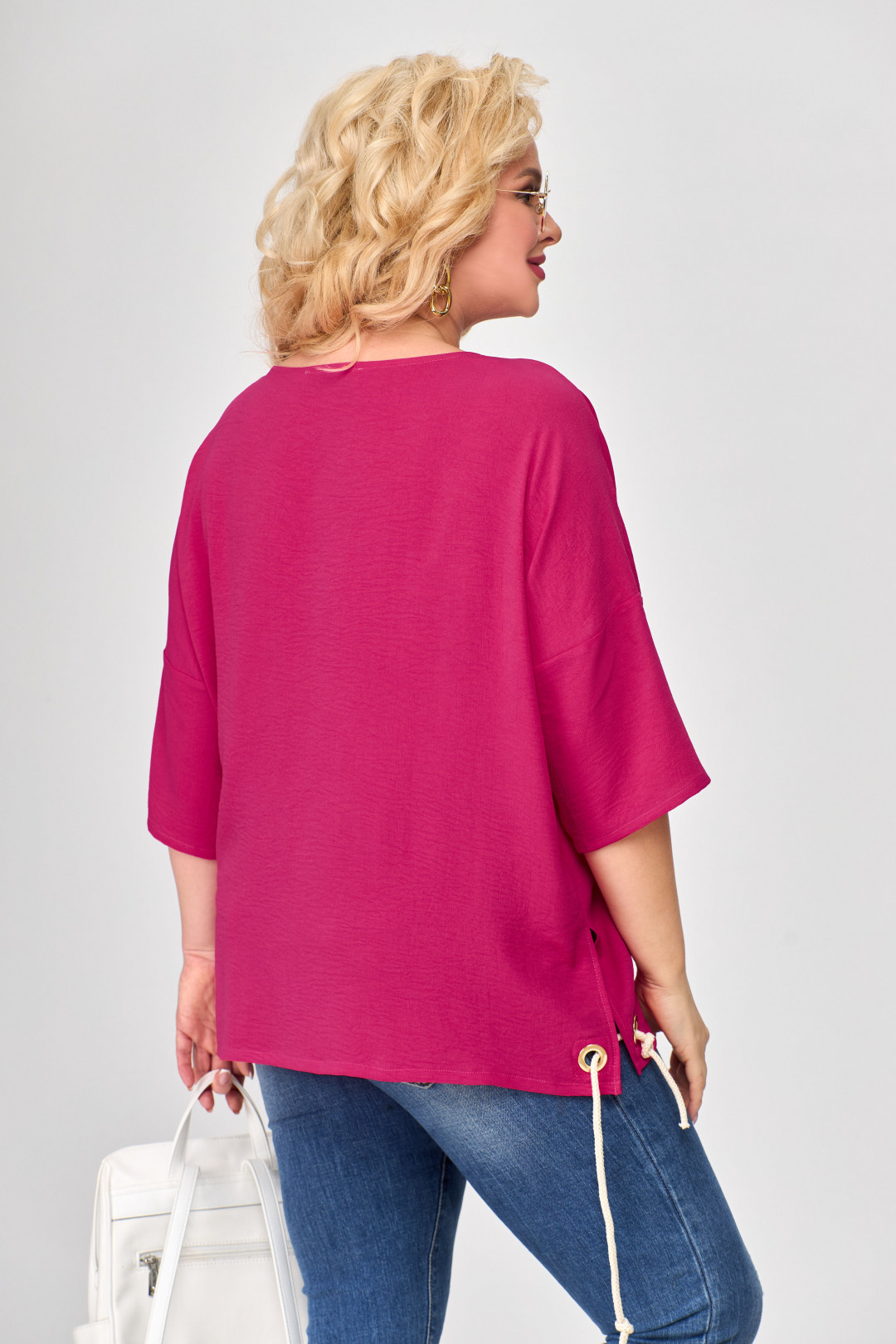 Блузка Abbi style 4007 фуксия - фото 5